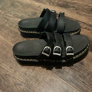 Dr. Martens Black Blair Slide Sandals
